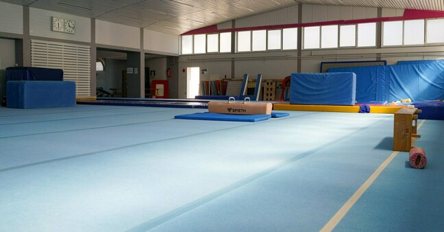 Turnboden in der Gerätturnhalle