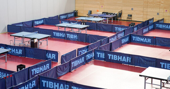 Ansischt der Tischtennishalle