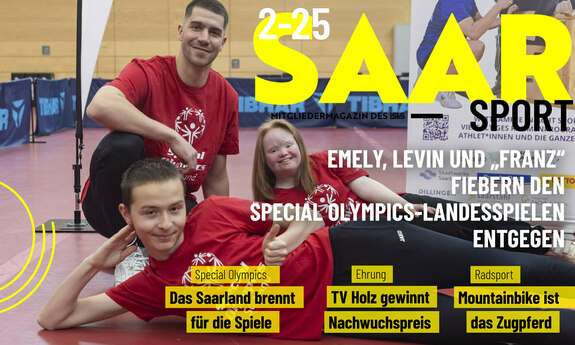 Ausschnitt Titelseite Verbandsmagazin Saarsport des LSVS